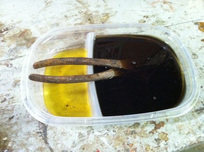 Pliers in Evapo-Rust